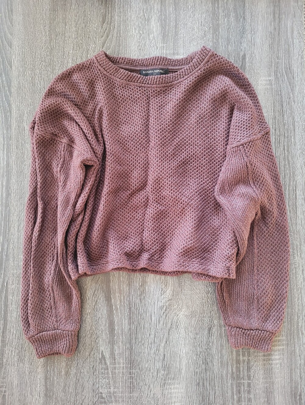 Banana Republic Cropped Textured Pullover